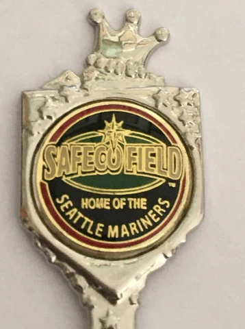 Vtg Souvenir Spoon US Collectible 1999 Safeco Field Seattle Mariners Play Ball Cover