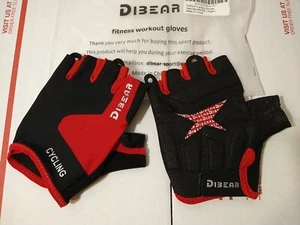 DIBEAR Bike Cycling Gloves for Men Half Finger Bicycle Gloves with Padded Pro - Picture 1 of 4