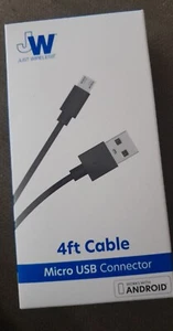 Just Wireless 4 Ft Cable Charge & Sync For Samsung Micro/USB & USB/C - Picture 1 of 1