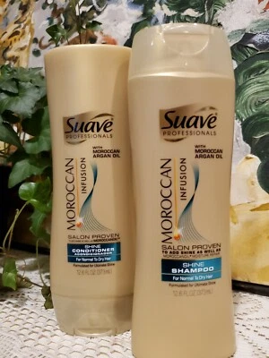 Champú y acondicionador Suave Professionals marroquí infusión SHINE AUTÉNTICO NUEVO Foto 1 de 2