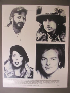 Bob Dylan Ringo Starr bianco e nero 8 X10 foto promozionale lucida Joni Mitchell! - Foto 1 di 1