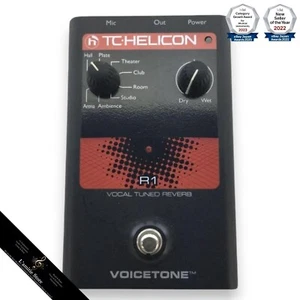 TC-HELICON VoiceTone R1 Vocal Tuned Reverb Effects Processor Pedal Voice Tone JP - Picture 1 of 7