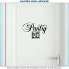 Pantry Door Sign, Kitchen Art Vinyl, Home Decor, Wall Sticker, Door Decal 026