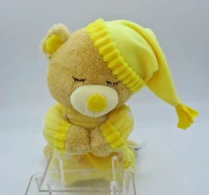 HugFun Intl 12" Plush White Yellow "Now I Lay Me Down to Sleep" Praying Teddy - Picture 1 of 6
