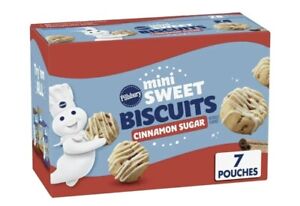 Pillsbury Mini Sweet Biscuits Cinnamon Sugar 7-Pouches Cookies GREAT DEAL!!