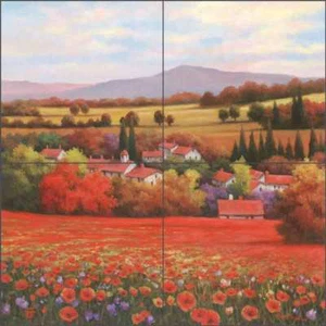 Tuscan Tile Backsplash T. C. Chiu Landscape Art Ceramic Mural EC-TC003 - Picture 1 of 7