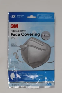 20-Pack 3M Filtering Barrier Face Covering, Adult Sized Single Use, ASTM Tested - Picture 1 of 4