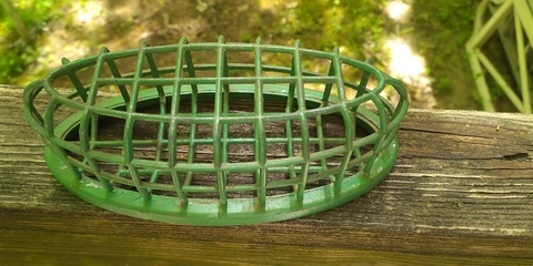 Vintage Dazey Flower Frog Green Oblong Oval shape Floral Arrangement No. 14 Cover