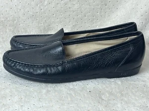 SAS Womens Tripad Comfort Black Leather Loafers Shoes A3114064 Size 11.5 - Picture 1 of 10