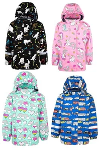 Raincoat for Kids with Soft Lining Waterproof Jacket Colour Changing Coat - Picture 1 of 26
