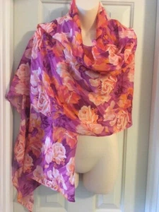 ISAAC MIZRAHI LIVE Schal mit Blumenmuster A287440 - Bild 1 von 3