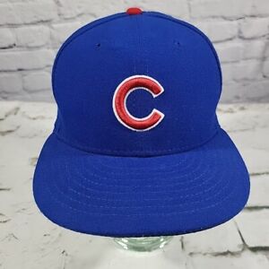 Chicago Cubs New Era Hat Mens Sz 7-1/8 Official On Field MLB Baseball Ball Cap
