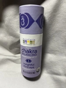 Aura Cacia Chakra Balancing Aromatherapy Roll-on - Insightful Third Eye - Picture 1 of 4