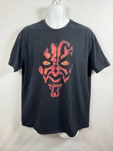 Retro Style Star Wars Darth Maul Black T-Shirt Mens Size XL - Picture 1 of 3