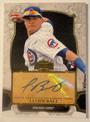 2014 topps triple threads javier baez RC. - Image 1 of 2