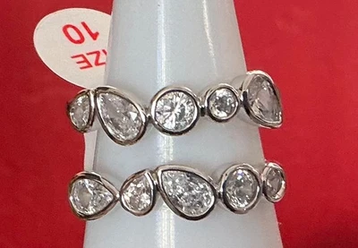 Anillo Bomb Party “A Most Clever Path” RG68740 CZ Rodio Talla 10 Foto 1 de 3