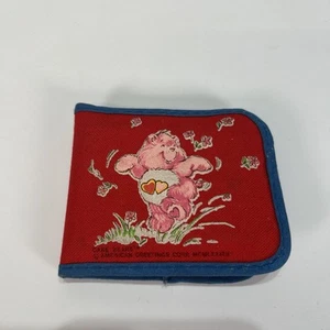 Cartera Monedero Vintage Care Bears Roja American Greeting Pequeña con Inserto Love-a-lot - Imagen 1 de 10