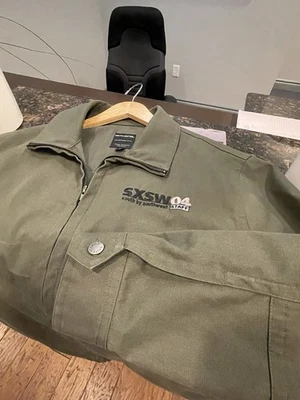 Vintage Smith Center SXSW 2004 Staff Jacket – Made in USA Waterproof Cotton Sz M - Image 1 of 4
