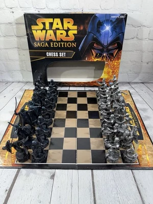 Star Wars Saga Edition Chess Set Parker Brothers 2004 Hasbro Large Pawns VGC! - Image 1 of 4