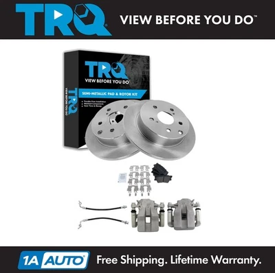 Kit de pastillas de freno trasero y rotor TRQ para Toyota RAV4 2006-2011 Foto 1 de 4