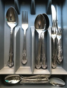 19 Stück PORTSMOUTH Edelstahl Japan Wallace Silber - Bild 1 von 9