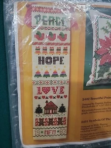 The Creative Circle 2401 Symbols Of The Season Bellpull 1987 Embroidery Kit - Picture 1 of 6