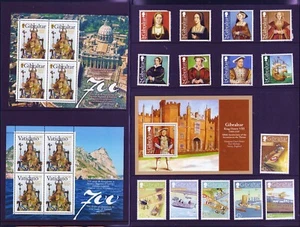 Estampillas de Gibraltar del anuario oficial 2009 montadas sin montar o nunca montadas - Imagen 1 de 4