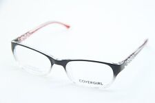 NEW COVERGIRL CG0828 001 BLACK RED AUTHENTIC EYEGLASSES 52-17
