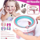 48 Needle Knitting Machine DIY Scarf Hat Kids Toy Round Hand Weaving Loom