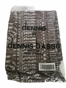 Dennis by Dennis Basso Mocha Scarf Brown Cream Womens Accessory Lightweight - Picture 1 of 6