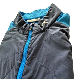 KJUS Retention Jacket Men's Size 52 Large Regular Blue Gray Full Zip Mid Layer - Picture 1 of 12