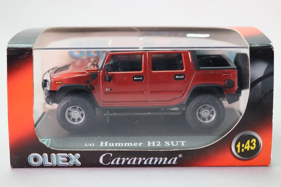 LE7788 HONGWELL OLIEX CARARAMA 433ND  1/43 Voiture Hummer H2 SUT  marron metal - Photo 1/3