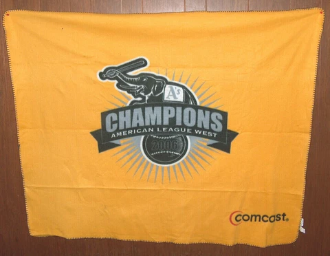 Oakland A's 2006 AL West Champions 5' X 4' Blanket World Promotional Products Cover