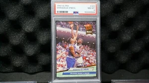 Tarjeta de novato Fleer Ultra Shaquille O'Neal 1992-93 RC 328 PSA8 casi nueva-como nueva Magic LAB de noticias - Imagen 1 de 6