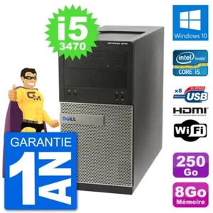 PC Dell 3010 MT i5-3470 RAM 8Go Disque Dur 250Go HDMI Windows 10 Wifi - Photo 1/3