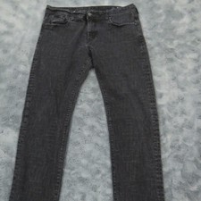 Armani Exchange Jeans Mens 36 Black J13 Slim Fit Stretch Spellout