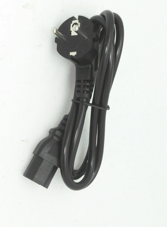 NEW EU AC Power Cord Cable 3-Prong Plug Standard PC Monitor Desktop Printer - Image 1 of 4