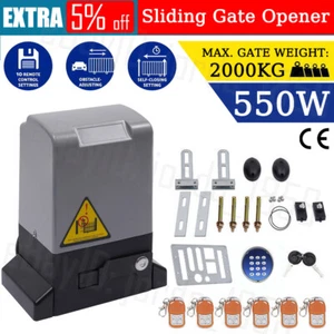 Upgrade 2000KG Sliding Gate Opener Electric Automatic Motor Remote Heavy Duty - Picture 1 of 12