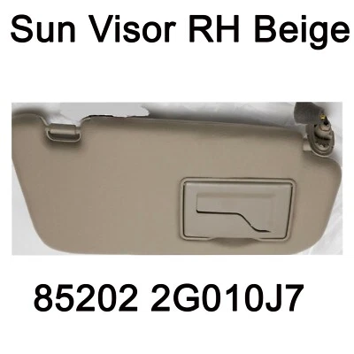 OEM Inside Sun Visor Right Beige 85202 2G010J7 For Kia Optima 2007-2010 - Image 1 of 2