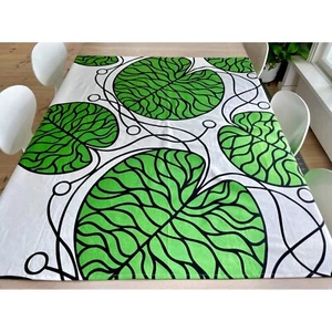 Botella de mantel de tela Marimekko, cortina con estampado de nenúfares verde... - Imagen 1 de 8