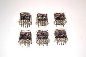 JUEGO DE 6 PIEZAS EMPAREJADOS EN-12 Muestra Fecha Nuevos tubos nixie IN12B IN-12B IN-12A IN12A - Imagen 1 de 3