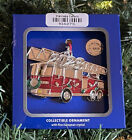 2023 Fire Truck Harvey Lewis Silver-Plated Ornament Crystals Swarovski