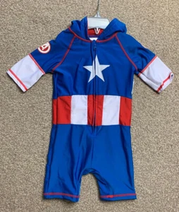 DISNEY STORE CAPITÁN AMÉRICA PROTECTOR CONTRA ERUPCIONES PARA NIÑOS TALLA 4 TOTALMENTE NUEVO CON ETIQUETA - Imagen 1 de 7
