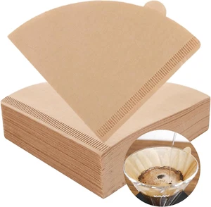 Coffee Filter, Size 02 Cone Coffee Filters Disposable, 100 Count Unbleached N... - Picture 1 of 12