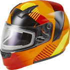 GMAX MD-04S Modular Snowmobile Helmet w Electric Shield - Neon Orange/Hi-Viz