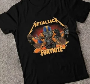 Camiseta Fortnite Metallica Fury Unisex, Camiseta Manga Corta Algodón, Talla S-5XL - Imagen 1 de 5