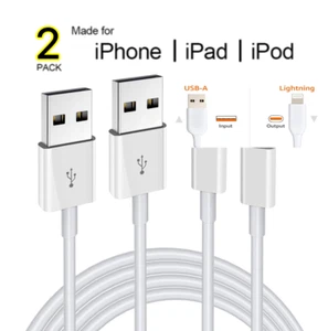 2er Pack USB Daten Schnell Ladekabel Kabel für Apple iPhone 5 6 7 8 X 11 12 13 Max - Bild 1 von 3