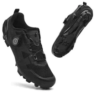 Professional MTB Cycling Sneakers Men's Self-Locking Road Bicycle Flats Shoes - Picture 1 of 18