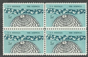 US. 1237. 5c. "The Universe",  Science Issue, Block of 4. MNH. 1963 - Picture 1 of 1