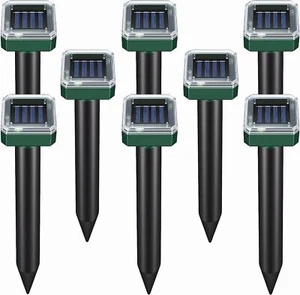 12pack Solar Power Ultrasonic Repellent Mice Gopher Mole Pest Snake Repeller New - Picture 1 of 17